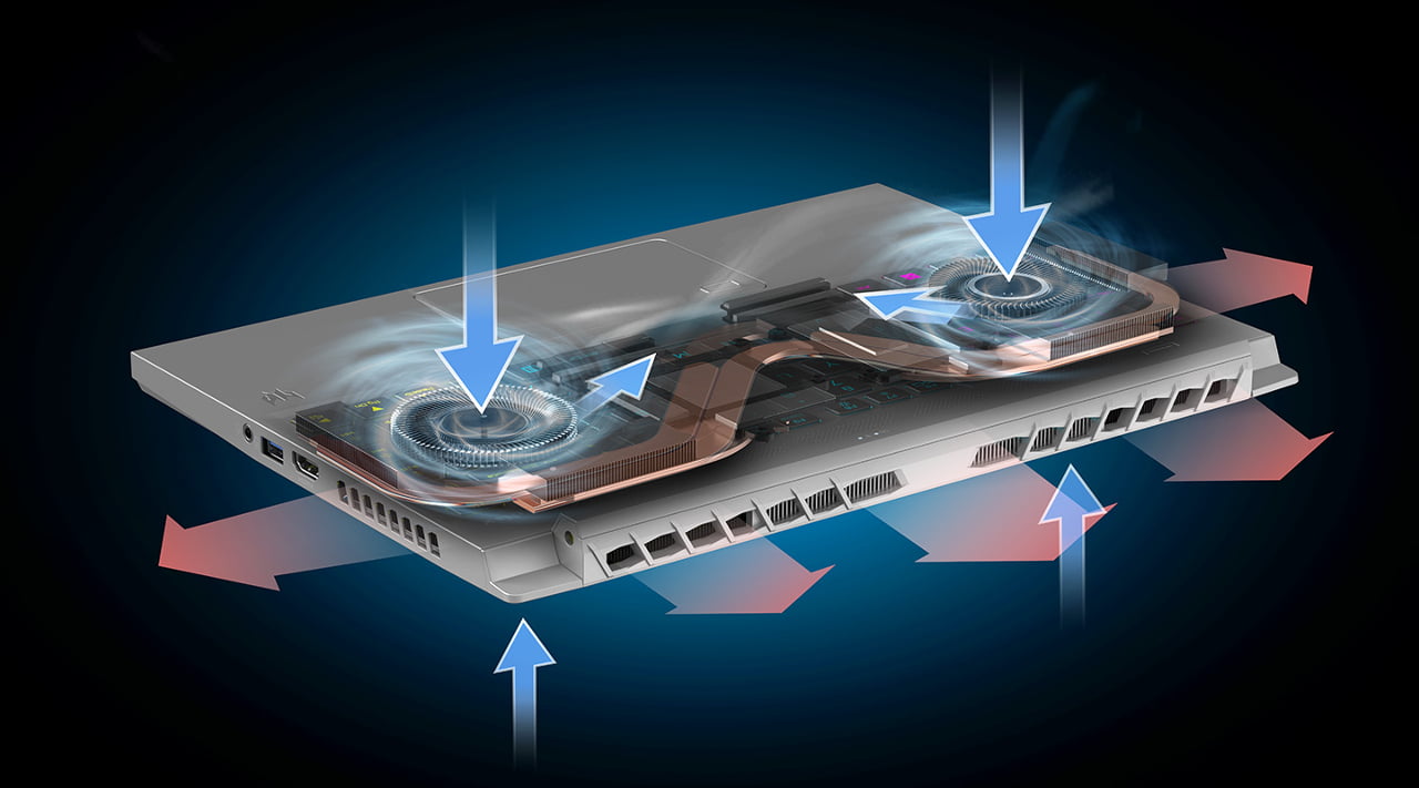 render of airflow system on triton 300 se